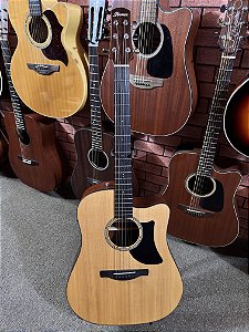 Violão Ibanez AAD50CE-LG folk elétrico tampo sólido regulado