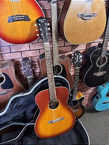 Violão Recording King modelo Ros 9 zerado elétrico fishman sonitone regulado