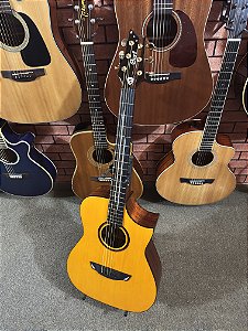 Violão Cort Frank Gambale luxe II novo regulado elétrico fishman matrix ou Lr baggs m1