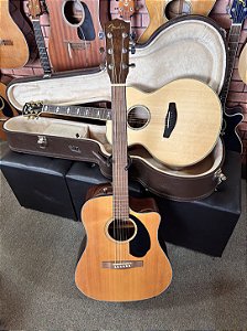 Violão Fender cd60sce folk elétrico regulado cordas elixir