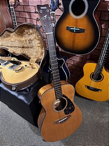 Violão Yamaha Fs800 concert tampo sólido elétrico com efeitos