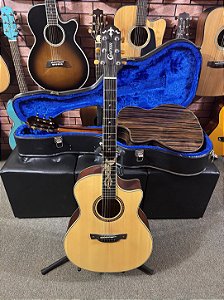 Violão Crafter PK Maho Plus tampo sólido pré Lrbaggs