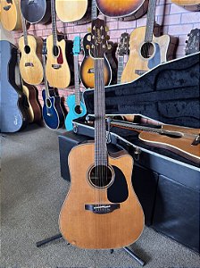 Violão Takamine Japonês P3DC folk elétrico cedro ct4bii