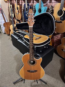 Violão Gianinni Fiber elétrico regulado anos 80