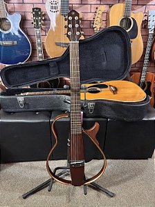 Violão Yamaha Silent slg200s aço elétrico regulado