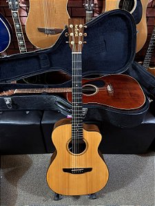 Violão Rozini tampo sólido Premium flat elétrico fishman regulado