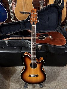 Violão Ibanez Semiflat modelo Tallman regulado elétrico