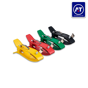 Eletrodo Cardioclip Color Tipo Garra P/ecg Eletrocardiograma Kit c/4