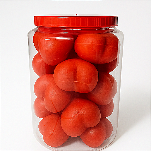 Coração Vinil Anti Stress Fisioterapia Pote 20 Und Vermelho