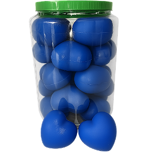 Coração De Vinil Anti Stress E Fisioterapia Pote 20 und Azul Marinho