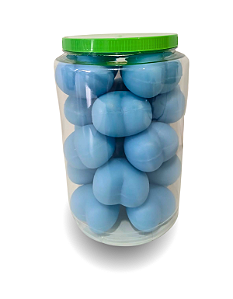 Coração De Vinil Anti Stress E Fisioterapia Pote 20 und AZUL AÇO