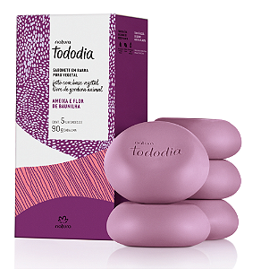 Tododia Ameixa e Flor de Baunilha - Sabonete 5 Un. (90g cada) Natura