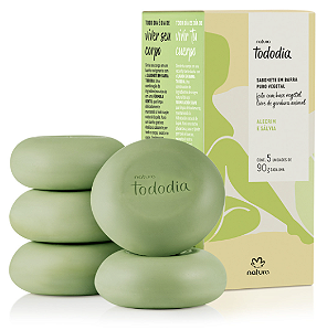 Tododia Alecrim e Sálvia - Sabonete 5 Un. (90g cada)