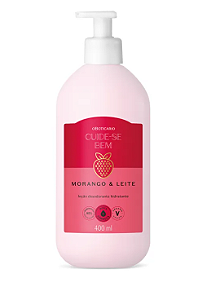 Loção Hidratante Desodorante Corporal Cuide-se Bem Morango e Leite 400ml OBoticário