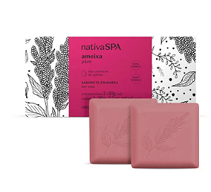 Sabonete em Barra Nativa SPA Ameixa 2 unidades de 90g