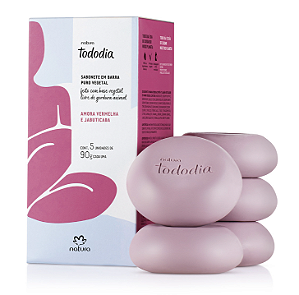 Sabonete em Barra Puro Vegetal Tododia Amora Vermelha e Jabuticaba - Natura