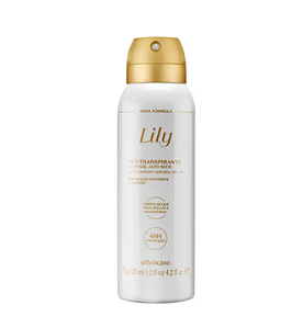 Desodorante Antitranspirante Aerosol Lily 75g/125ml OBoticário