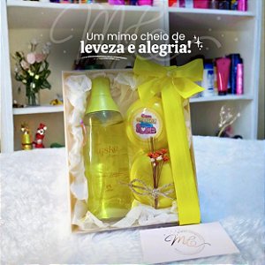 Kit Presente Kriska Flores – Body Splash + Sabonete Limão Siciliano & Gardênia |Frescor & Delicadeza