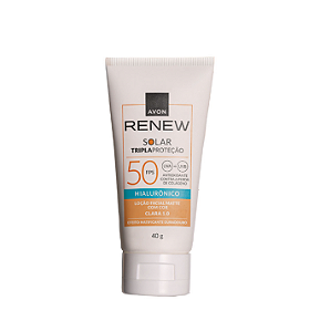Renew Solar Fps 50 Cor Média Clara 2.0 40g AVON