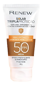 Renew Solar Fps 50 Cor Média 40g AVON