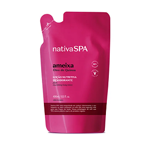 Refil Loção Desodorante Hidratante Corporal Nativa SPA Ameixa 400ml O Boticário