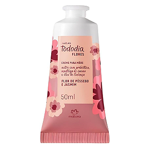 Creme para Mãos Flor de Pêssego e Jasmim Tododia 50ml Natura