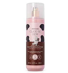 Body Splash Colônia Cuide-se Bem Deleite Chocolatudo 200ml O Boticário