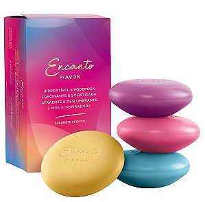 Sabonete em Barra Encanto Mix 4x80g | Avon