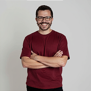 Camiseta Plus Size Algodão G1, G2 e G3 Adulto Unissex Bordô