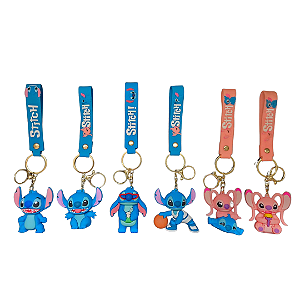 Chaveiro Stitch & Angel (Lilo & Stitch)