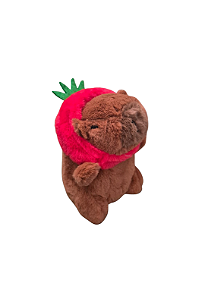 Chaveiro Pelúcia Capivara - Morango e Tennis