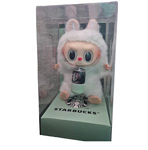 Chaveiro de Pelúcia Labubu – Starbucks Edition Colecionável
