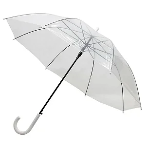 Guarda-Chuva Automático Longo 8 Varetas – Livon Transparente
