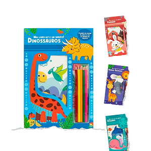 Meu Livro-Kit é um Barato! com Adesivos e Lápis de Cor (Temas Variados)