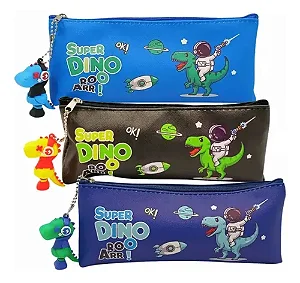 Estojo Escolar Super Dino Astronauta - com Zíper e Chaveiro