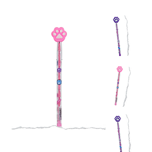 Lapiseira 0.7mm Patinha - com Ponta Substituível (Rosa e Roxo)