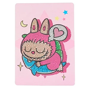 Pintura com Diamante LABUBU - Kit com 4 Peças 26x15cm (Michael Judi)