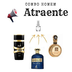 Combo Decant  Homem Atraente  ( Asad - Fakhar Gold - Amberley ombre blue)
