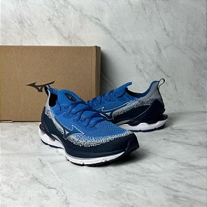 Tenis Mizuno Azul e Preto