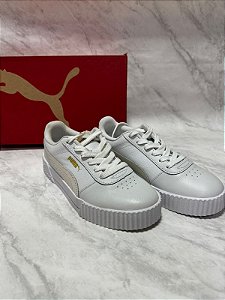 Tenis Puma Carina Branco/Bege