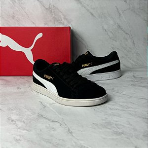 Tenis Puma Smash Preto/Branco