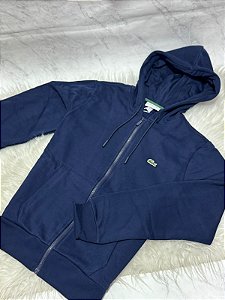Moletom Lacoste Azul Marinho Zipper