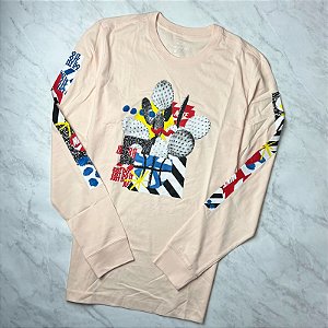 Camiseta Nike Manga Longa Sportwear Bege