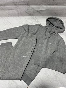 Conjunto Nike Mini Swoosh Cinza