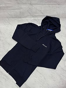 Moletom Mizuno logo Azul Marinho