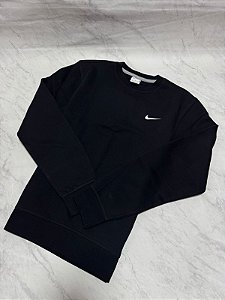 Moletom Nike Mini Swoosh Gola Careca Preta