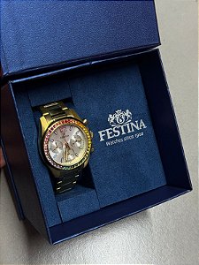 Relogio Festina Gold