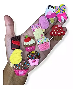 Kit Pins Pingentes,  Personagens - Doces
