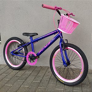 Bicicleta Aro 20 Azul Rosa