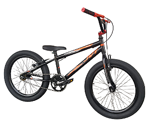 Bicicleta Aro 20 CROSS JVT Preta Vermelho